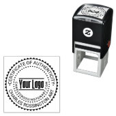 Logo “Certificaat van Echtheid” #7 Naam URL Zelfinktende Stempel (In situ)