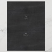 Logo Chalkboard Asymmetrisch 3 Fotocollage Flyer (Achterkant)