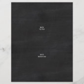 Logo Chalkboard Asymmetrisch 3 Fotocollage Flyer (Achterkant)