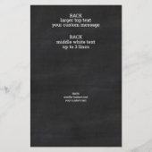 Logo Chalkboard Chic Modern 3 Foto Adverteren Flyer (Achterkant)