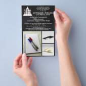 Logo Chalkboard Chic Modern 3 Foto Adverteren Flyer (Hand)