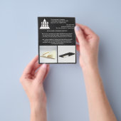 Logo Chalkboard Stylish Creëer Your Ewn 2 Foto Flyer (Hand)