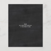 Logo Chalkboard Stylish Creëer Your Ewn 2 Foto Flyer (Achterkant)