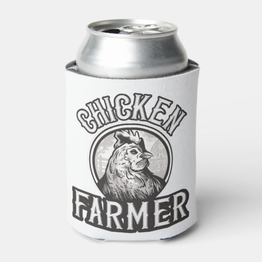 Logo Chicken Farmer Blikjeskoeler (Blikje Voorkant)