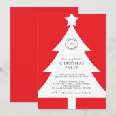 Logo Christmas Tree Corporate Party Rood Kaart (Voorkant / Achterkant)