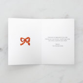 Logo Christmas Wreath Hand Painted Business Feestdagen Kaart (Binnen)