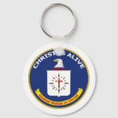 Logo CIA: "Christus is levend" Sleutelhanger (Voorkant)