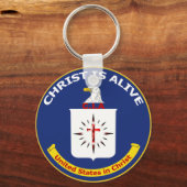 Logo CIA: "Christus is levend" Sleutelhanger (Voorkant)