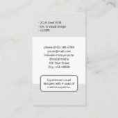 Logo Circle Lijst Classic Werkzoekende Classy Clea Visitekaartje (Achterkant)