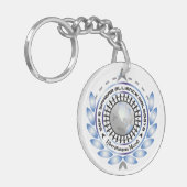 Logo Circulaire Sleutelhanger met aanpasbare rug (Voorkant Links)