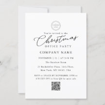 Logo Classic QR Code Kerst Kantoor Party
