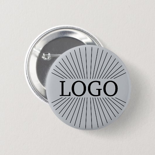 LOGO company branding Grijsblauw Ronde Button 5,7 Cm (Voorkant /achterkant)