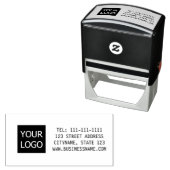Logo Company Name Personalized Self-inking Stamp Zelfinktende Stempel (In situ)