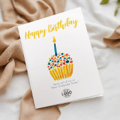 Logo Corporate eenvoudige kleurrijke cupcake verja Kaart