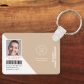 Logo Corporate Employee Photo ID Employee Lanyard Sleutelhanger (Voorkant)