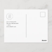 Logo Corporate Seizoen Groeten Fijne vakantie Kaar Briefkaart (Achterkant)