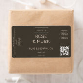 Logo Cosmetische olie Etiket Druppelfles met Qrcod (Insitu)