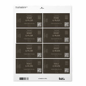 Logo Cosmetische olie Etiket Druppelfles met Qrcod (Full Sheet)