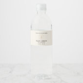 Logo Cosmetische Pot Verpakking Label Waterfles Etiket (Voorkant)