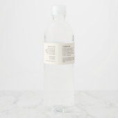 Logo Cosmetische Pot Verpakking Label Waterfles Etiket (Achterkant)