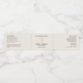 Logo Cosmetische Pot Verpakking Label Waterfles Etiket (Enkel label)