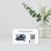 *~* Logo Cottage Lodge Cabineverhuur AP49 QR Visitekaartje (Staand voorkant)