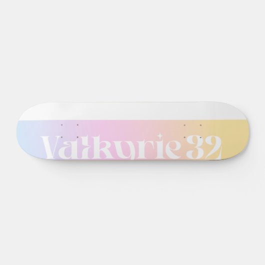 Logo Creamsicle Sunset Persoonlijk Skateboard (Horizontaal)