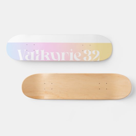 Logo Creamsicle Sunset Persoonlijk Skateboard (Horizontaal)