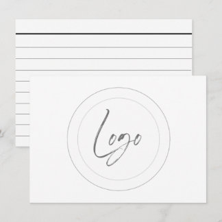 logo cuecards op maat informatiekaartje