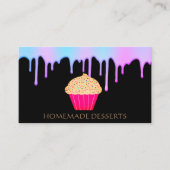 Logo cupcake bakkerij chef, leuk visitekaartje (Voorkant)