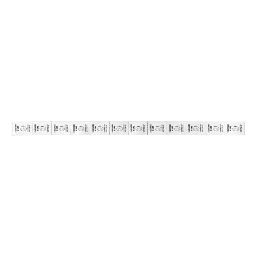 Logo Custom Business Handgemaakte Kleding Labels Satijnen Lint (Voorkant)