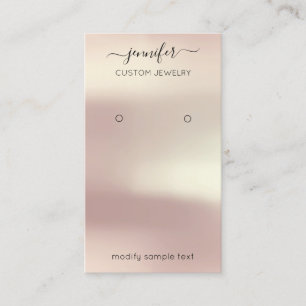 Logo Custom Jewelry Card Social Media Roos Visitekaartje