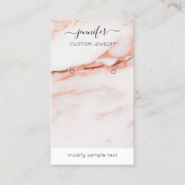 Logo Custom Jewelry Kaart Social Media Abstract Visitekaartje