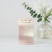 Logo Custom Jewelry Kaart Social Media Roos Visitekaartje (Staand voorkant)