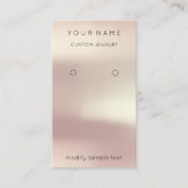 Logo Custom Jewelry Kaart Social Media Roos Visitekaartje (Voorkant)