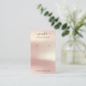 Logo Custom Jewelry Kaart Social Media Roos Visitekaartje (Staand voorkant)