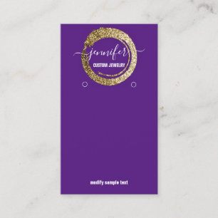 Logo Custom Jewelry Social Media Paars VioletGold Visitekaartje