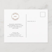 Logo Custom Photo Company Foliage Merry kerst Briefkaart (Achterkant)
