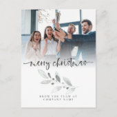 Logo Custom Photo Company Foliage Merry kerst Briefkaart (Voorkant)