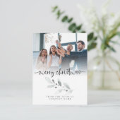 Logo Custom Photo Company Foliage Merry kerst Briefkaart (Staand voorkant)