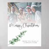 Logo Custom Photo Company Foliage Merry kerst Poster (Voorkant)