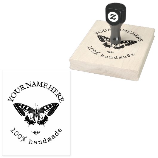 Logo Custom Rubberstempel (Gestempeld)