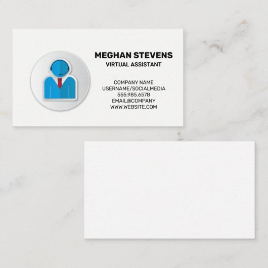 Logo Customer Support | Call Centre Afsprakenkaartje (Voorkant / Achterkant)