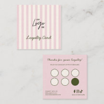Logo Cute Roze & Ivoor Strepen Bakkerij