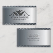 Logo dak van een woonhuis visitekaartje (Voorkant / Achterkant)