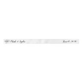 Logo Dandelion Couples Name Date Satijnen Lint (Voorkant)