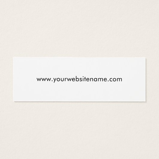 Logo Dank u kleren hangen Label Mini Visitekaartjes (Achterkant)