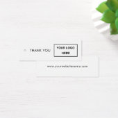 Logo Dank u kleren hangen Label Mini Visitekaartjes (Bureau)