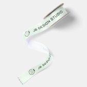 Logo de Bedrijfs van de Naam van de Douane Labels Satijnen Lint (Achterkant)