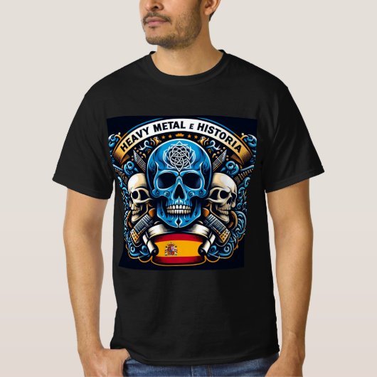 Logo de Heavy metal e historia - Youtube T-shirt (Voorkant)